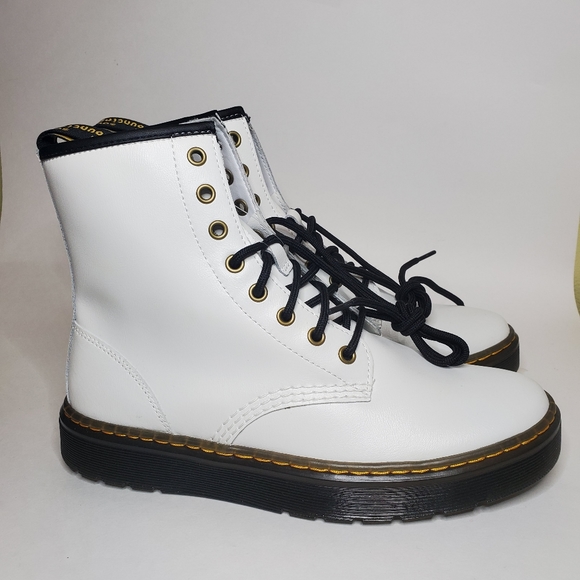 Dr. Martens Shoes - Dr Martens Zavala Boots White Leather Brand New